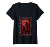 Womens The Addams Family TV Series – Mothers Day Morticia Wednesday V-Neck T-Shirt