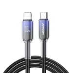 Joyroom USB-C till Lightning-kabel Snabbladdning 30W, 1,2m - Svart/lila