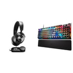 SteelSeries Arctis Nova Pro - Casque Gaming Multi-système - Son Hi-Res - Son Spatial 360° & Apex Pro Clavier Gaming HyperMagnetic - Actionnement Ajustable - Écran OLED - RGB