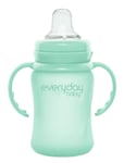 Glass Sippy Cup Healthy + Mint Green Baby & Maternity Baby Feeding Baby Bottles & Accessories Baby Bottles Green Everyday Baby