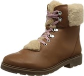 Clarks Girl's Astrol Hiker K Snow Boot Tan Leather Size UK 4 - Fit F - EU37