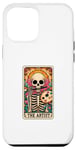 Coque pour iPhone 13 Pro Max The Artist Carte de tarot Halloween Squelette Gothique Magique