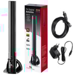 Inomhus-TV-antenn HDTV-radioantenn DVB-T2 HEVC LTE DAB FM-förstärkare