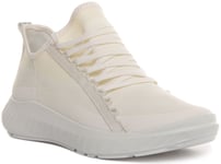 Ecco St.1 Lite In White Mono Lightweight Lace Up Casual Trainer Siz eUK 3 - 8