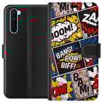 OnePlus Nord Svart Plånboksfodral Tecknat Boom!