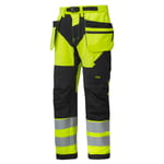 SNICKERS WORKWEAR BUKSE 6932 GUL/SORT 48 SNICERS