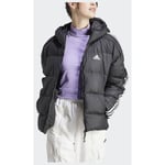 adidas Essentials 3-stripes Mid Down Hooded Jacka, storlek X-Small