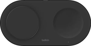 Belkin BoostCharge Pro 2i1 Magnetic Qi2 trådløs lader (sort)