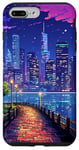 iPhone 7 Plus/8 Plus New York Manhattan Walk View Retro Pixel Art Case