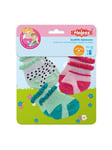 Doll socks Dots Mint and Pink - 3 Pairs 35-45 cm