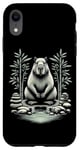 Coque pour iPhone XR Capybara Méditation et Yoga Zen Garden Serenity Art