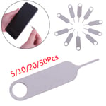 5/10/20/50 Pcs Sim Card Tray Removal Eject Pin Key Tool Stainles 10pcs