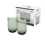 Villeroy & Boch - Like Sage long drink glass set 2 pces, coloured glass green, capacity 385 ml