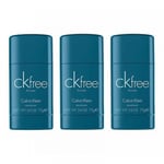 3-pack Calvin Klein CK Free Deostick 75ml