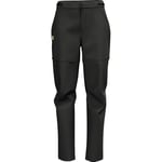 Fjallraven 14200169-550 Abisko Hike Zip-Off TRS W Pants Women's Black Size 36/R