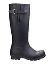 Hunter Mens Original Tall Side Adjustable Boot - Black, Black, Size 7, Men