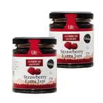 Cumbrian Delights Strawberry Extra Jam Twin Pack, Classic, Thick & Fruity, Handcrafted in the Lake District, No Flavourings, Additives & Preservatives, Nut & Gluten Free, Vegan 2 x 210g