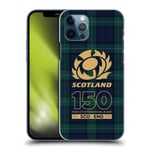Head Case Designs Officially Licensed Scotland Rugby Tartan 150th Anniversary Hard Back Case Compatible With Apple iPhone 12 / iPhone 12 Pro