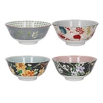 Bowls Set Of 4 - Floral Design