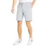 Nautica Men's Classic Fit Flat Front Stretch Solid Chino 8.5" Deck Shorts Casual, True Quarry, 40