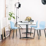 RBM Allround, pöytä laminaatti pöytälevyllä 73cm korkea Valkoinen Tammi 180x80 cm