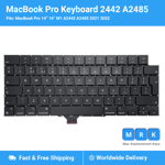 Apple Macbook Pro Replacement Keyboard UK 14" 16" A2442 A2485 2021 2022 M1