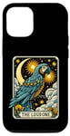 iPhone 14 Pro Funny Macaw Parrot Moon Tarot Card Men Women Parrot Lover Case