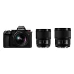 Panasonic Lumix S5 II with 20-60mm, 50mm and 35mm Lens Kit