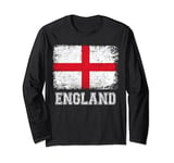 England National Flag Gift England Flag Shirt Men Women Kids Long Sleeve T-Shirt