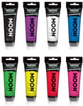 VÄLJ BLAND 9 FÄRGER - Neon UV/Blacklight Ansikts- och Kroppsfärg med Svamp 75 ml