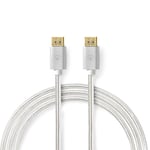 Nedis DisplayPort (Male) - DisplayPort (Male) Kabel, 2m