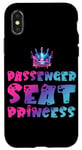 Coque pour iPhone X/XS Siege passager Princess Crown Car Driving Co-driver