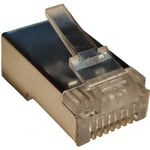 10 st Modulär kontakt Cat.6 RJ45 FTP 8P/8C max Awg 24-26