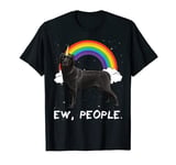 Rainbow Black Labrador Retriever Ew People Unicorn Dog T-Shirt
