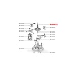 Pignon roue entrainement pour Robot multifonction Moulinex MS-4785338