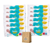 Pampers Baby Sensitive Disposable Baby Wet Cleansing 50 Wipes (Pack of 12)