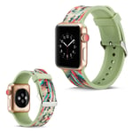 Apple Watch Series 5 44mm camouflage silicone watch band - Kaleidoscopic Shapes