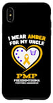 Coque pour iPhone XS Max Je porte de l'ambre pour sensibiliser mon oncle au pseudomyxome et à la péritonéine