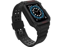 Hurtel Protect Armband Med Fodral För Watch 7 / 6 / 5 / 4 / 3 / 2 / Se (41 / 40 / 38Mm) Fodral Bepansrat Klockfodral Svart