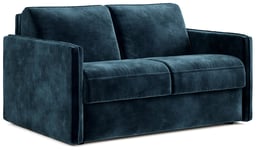 Jay-Be Slim Velvet 2 Seater Sofa Bed - Ink Blue