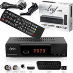 hd-line LEYF2111C Cable Receiver for Digital Cable TV - DVB-C (HDTV, DVB-C / C2, DVB-T/T2, HDMI, SCART, USB 2.0) + HDMI Cable (Receiver),