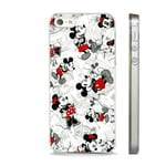 VINTAGE MICKEY & MINNIE MOUSE DISNEY COMIC STRIP CLEAR RIM PHONE CASE FITS APPLE (IPHONE XR)