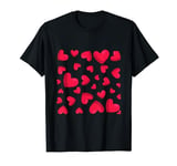Cute Love Hearts Graphic Valentines Day T-Shirt