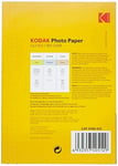 Kodak Glossy Photo Paper, A4, 210 x 297 mm, 180 g/m2, 20 Sheets InkJet Paper