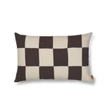Fold Patchwork Cushion - Coffee/Undyed