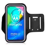 KP TECHNOLOGY Motorola Moto G8 Power Armband Case - for Running, Biking, Hiking, Canoeing, Walking, Horseback Riding and other Sports for Motorola Moto G8 Power (BLACK)