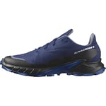 Salomon Alphacross 5 Gore-Tex Men's Trail Running Shoes, Powerful Grip, Waterproof and Long Lasting Comfort, Blue Print, 65
