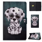 Bspring Amazon Fire HD 10 Case 2017 - Kindle Fire HD10 2017 Cases and Covers, PU Leather Smart Case Cover with Stand Function for Fire HD 10 inch Tablet Case(Dalmatian)