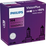 Halogenpære PHILIPS VISIONPLUS 12V H4 60/55W