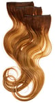 Balmain DoubleHair Extensions de cheveux humains 3 pièces Longueur 40 cm N° 7G.8G OM Blond doré ombré 0,11 kg